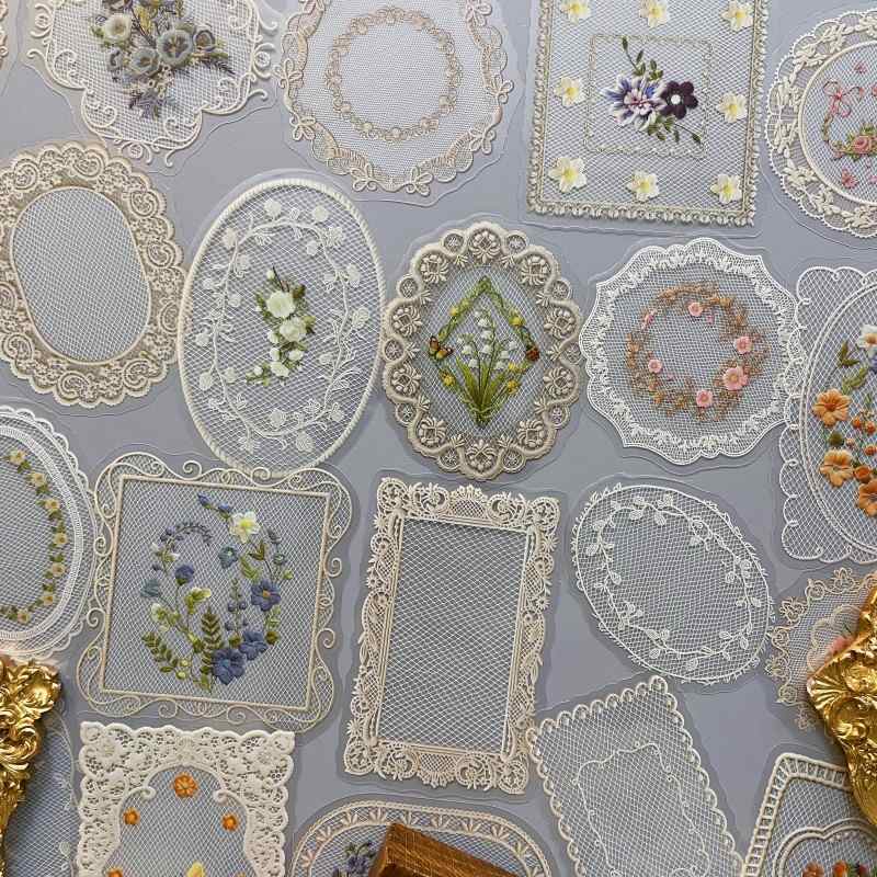 Glazed Tulle Sticker 40PCS