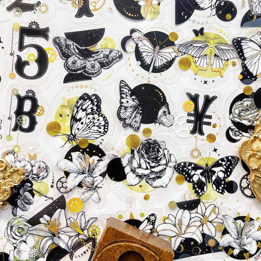 Obsidian Bloom Sticker 60PCS