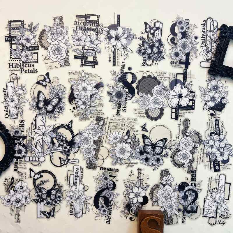 Shadowed Flora Sticker 30PCS