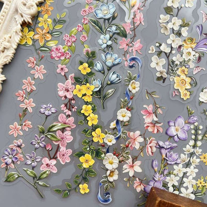 Flower Ceramic Sticker 40PCS