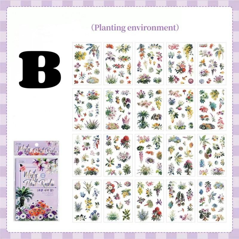 Woodsy Petal Sticker Book 20Sheets