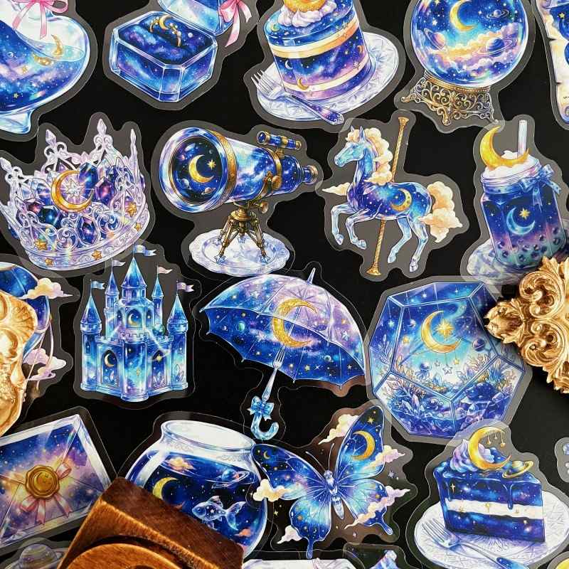 Cosmic Crystal Sticker 50PCS