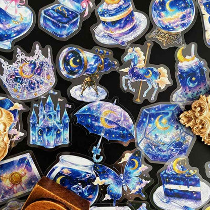 Cosmic Crystal Sticker 50PCS