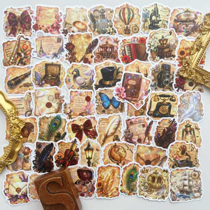 Faded Letter Sticker 50PCS
