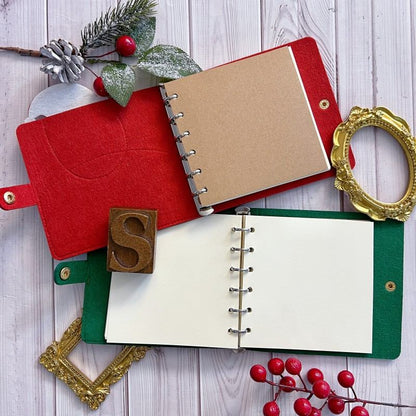 Yule Cheer Felt-Cover Journal