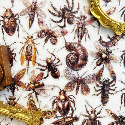Punk Insects Sticker 50PCS