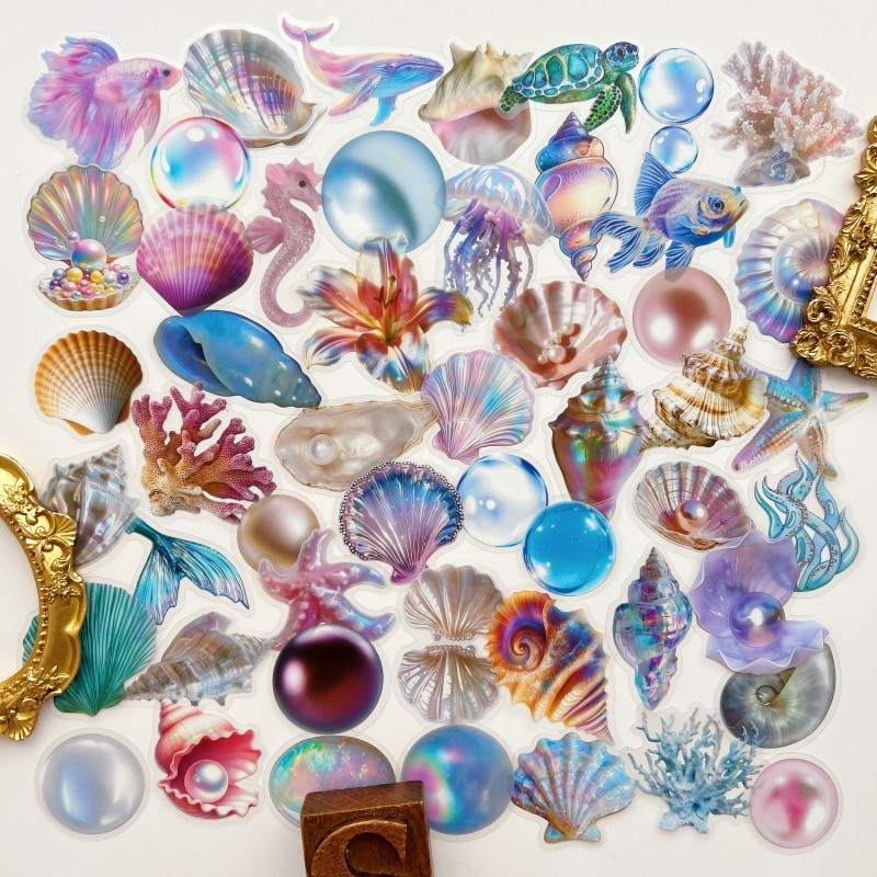 Bright Shells Sticker 50PCS