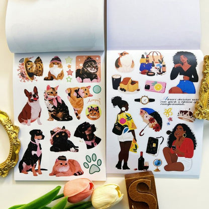 Trendy Beauties Sticker Book 20Sheets