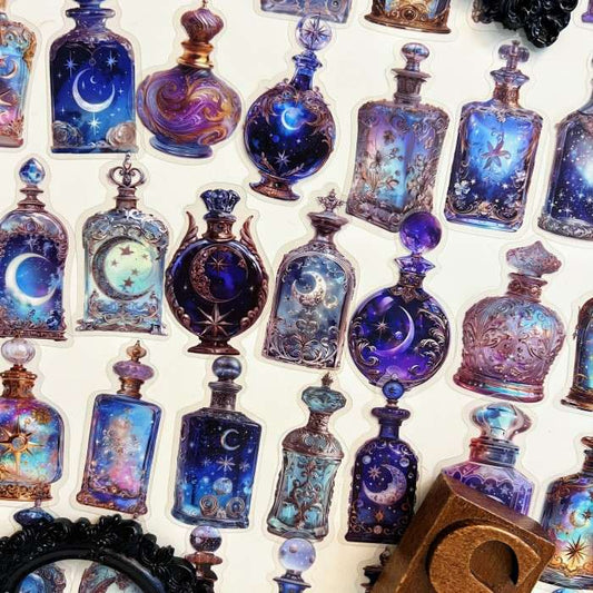 Moonlight Jar Sticker 50PCS