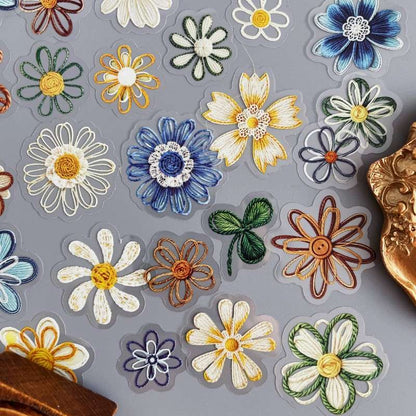 Thread Florets Sticker 80PCS