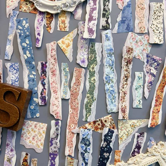 Shattered Flower Shadows Sticker 90PCS