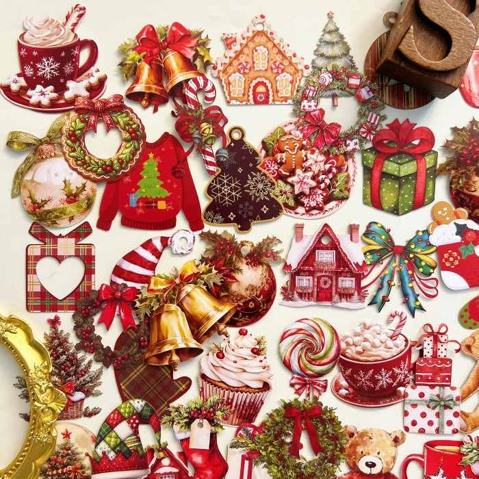 Winter Fluff Collection Sticker 100PCS