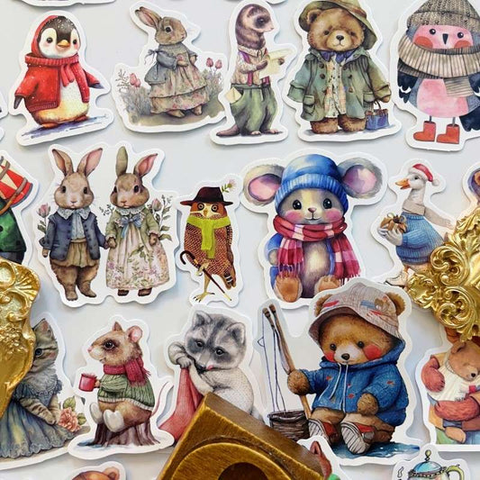 Retro Beasts Sticker 50PCS