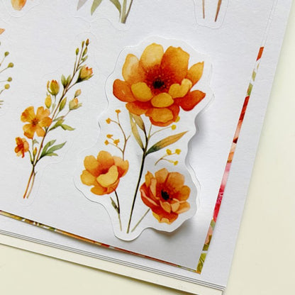 Gentle Late Maple Sticker Book 20Sheets