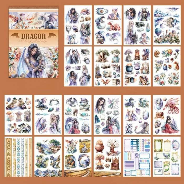 Dragon Sticker Book 20Sheets