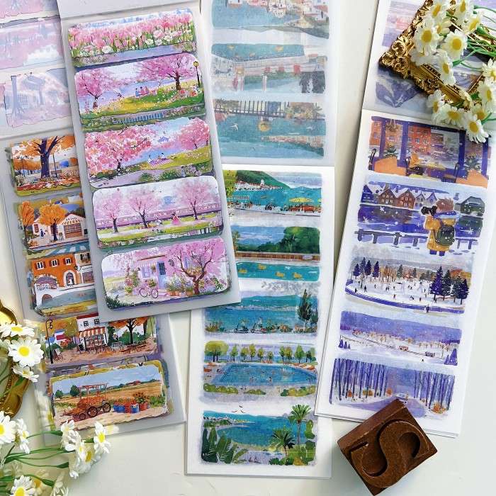 Four Seasons Appreciation Sticker Book 20Sheets