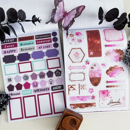 Velvet Dusk Sticker Book 22Sheets
