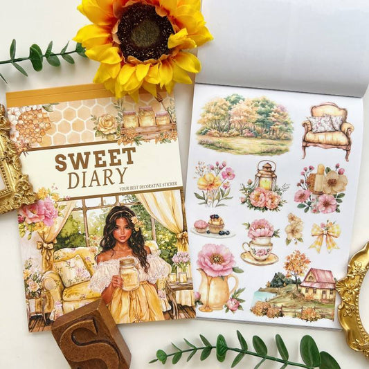 Sweet Diary Sticker Book 24Sheets
