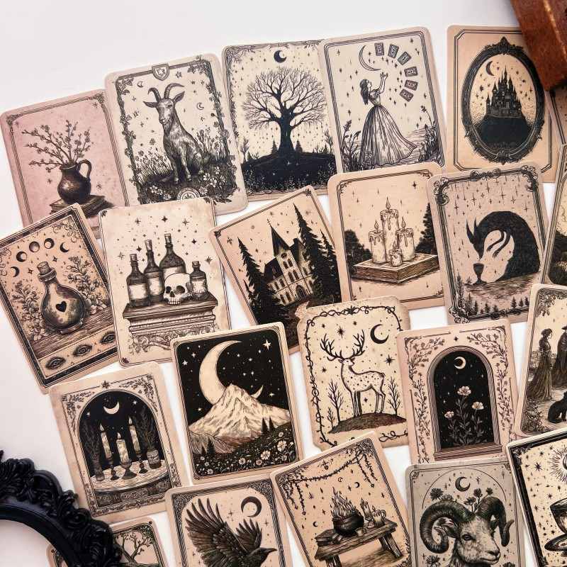 Gothic Tarot Sticker 50PCS
