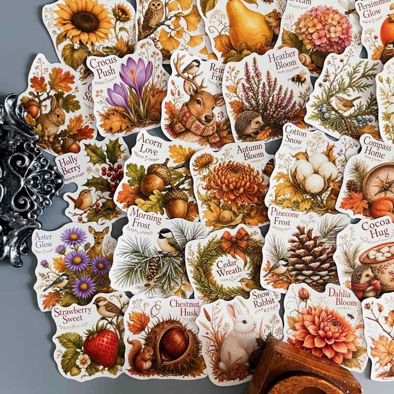 Fall Botany Sticker 50PCS