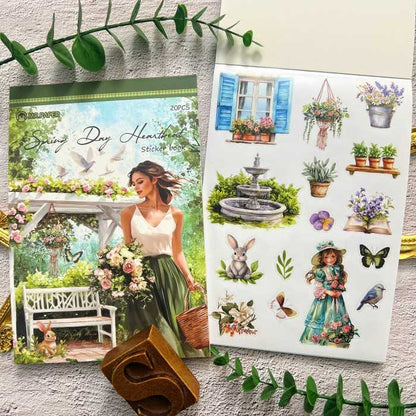 Spring Vibes Sticker Book 20Sheets