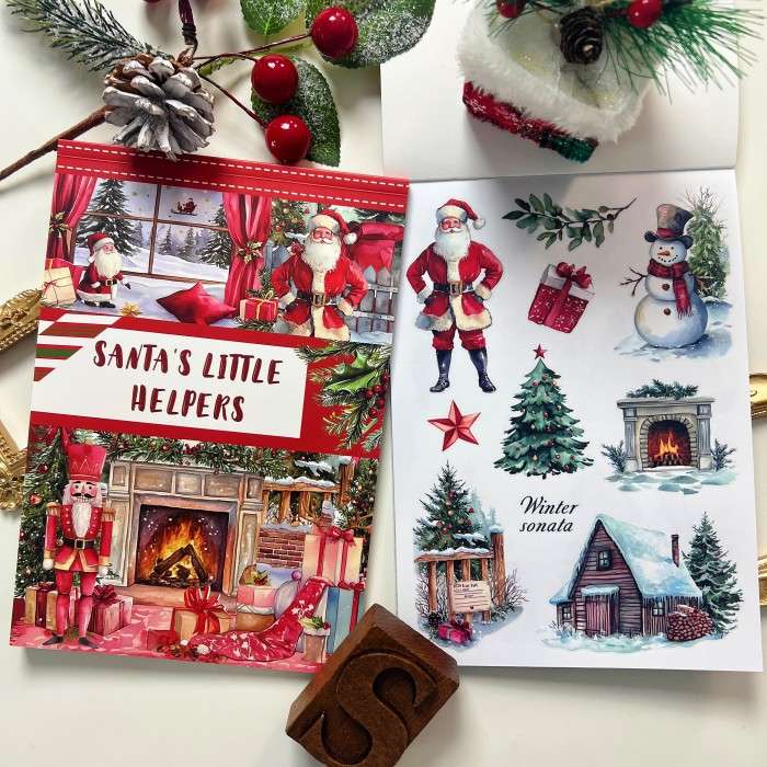 Santa's Little Helpers Sticker Book 20Sheets