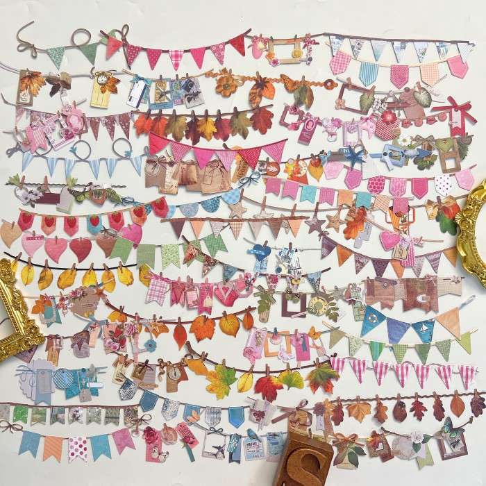 Handmade Party Sticker 60PCS