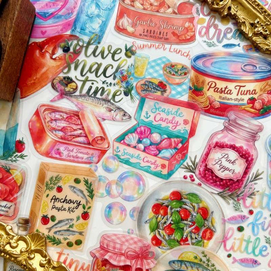 Mediterranean Pantry Sticker 50PCS