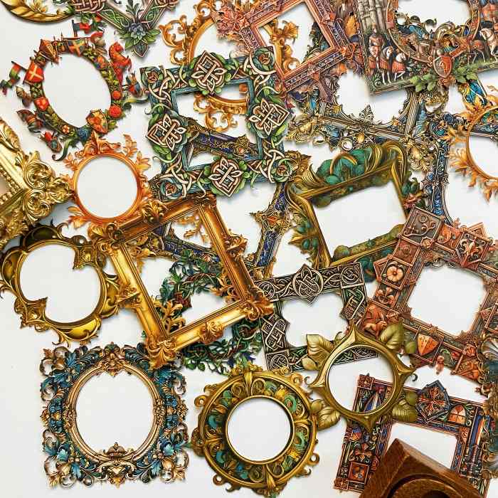 Medieval Emblems Sticker 60PCS