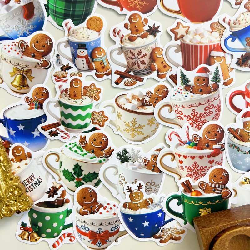 Cinnamon Cup Sticker 50PCS