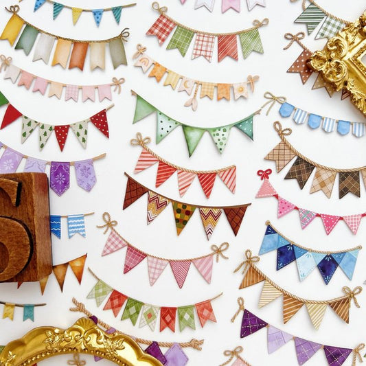 Colorful Flag Sticker 48PCS