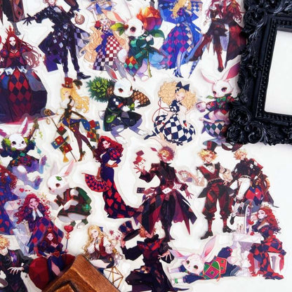 Harlequin Wonderland Sticker 60PCS