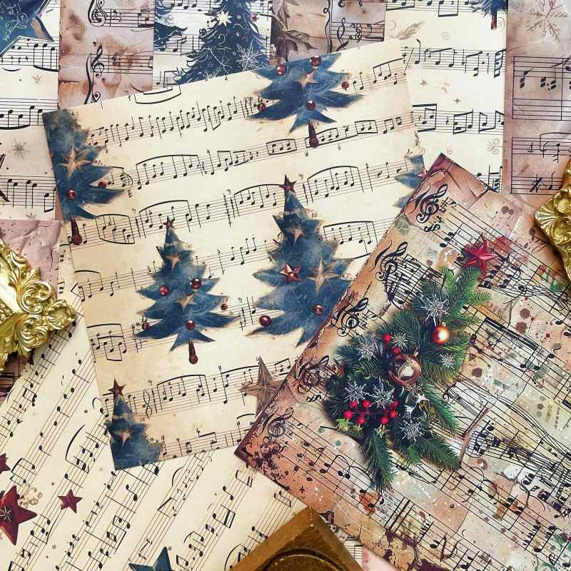 Holiday Tune Collage Paper 24Sheets