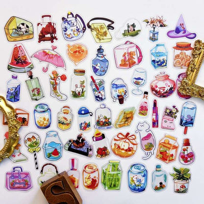 Bottle World Sticker 50PCS