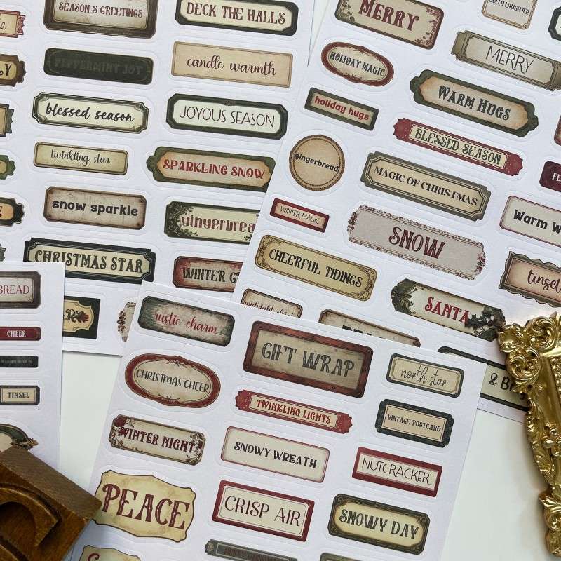 Xmas Quotes Sticker 5Sheets
