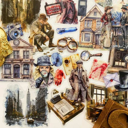 Sherlock Holmes Journal Sticker 90PCS