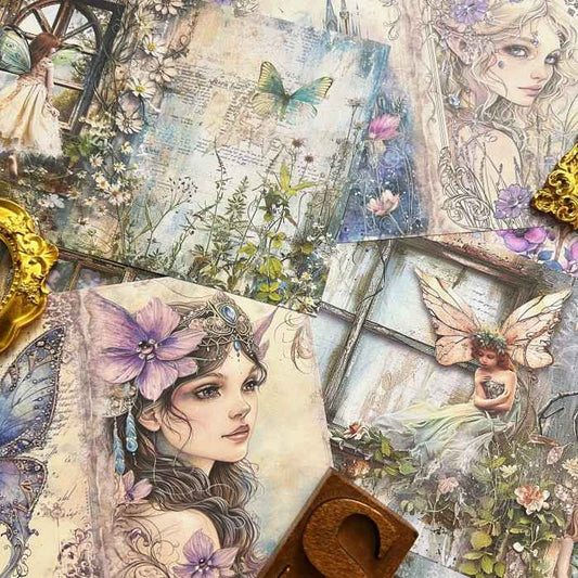 Mystic Fairy Collage Paper 16Sheets