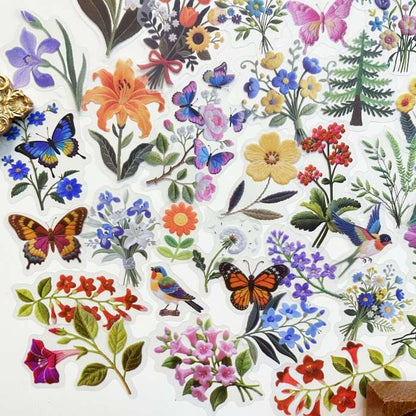 Needle Bloom Sticker 90PCS