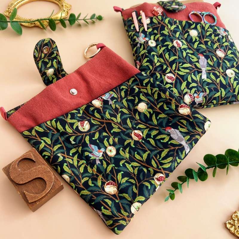 Bookish Fabric Organizer Pouch