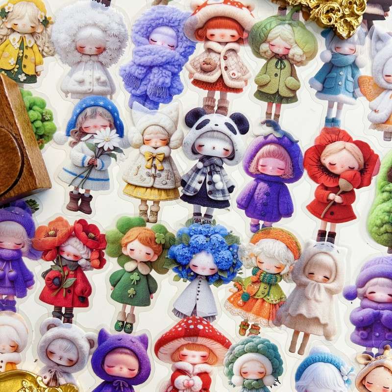 Candy Velvet Sticker 60PCS