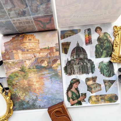 Renaissance Washi Sticker Book 50Sheets