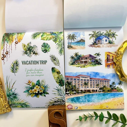 Vacation Trip Sticker Book 20Sheets