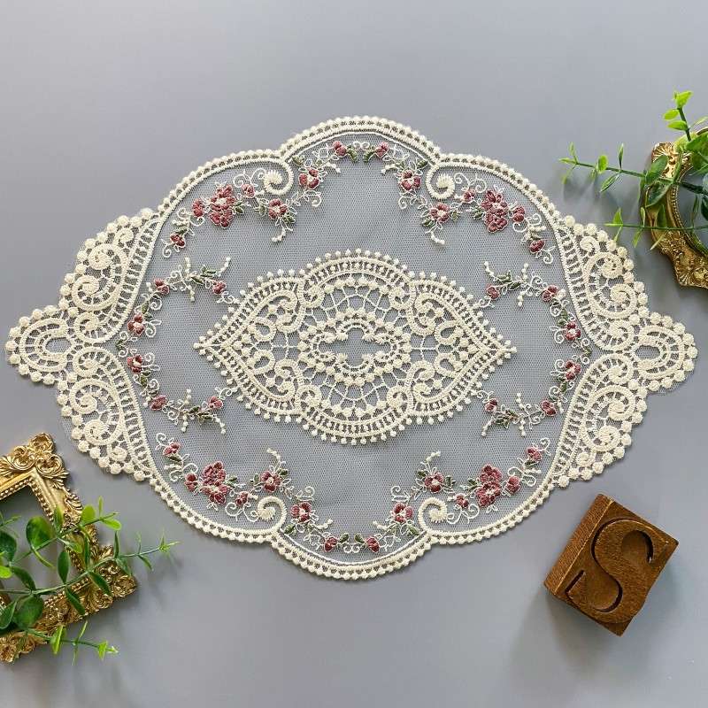 Rose Lace Doilies Table Decor