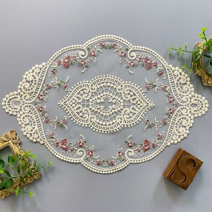 Rose Lace Doilies Table Decor