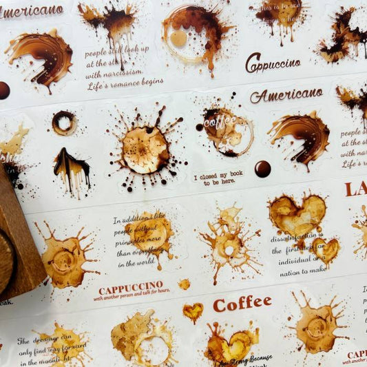 Coffee Memories PET Tape Roll