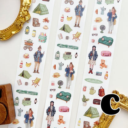 Journeying Through Kraft Paper Sticker Roll
