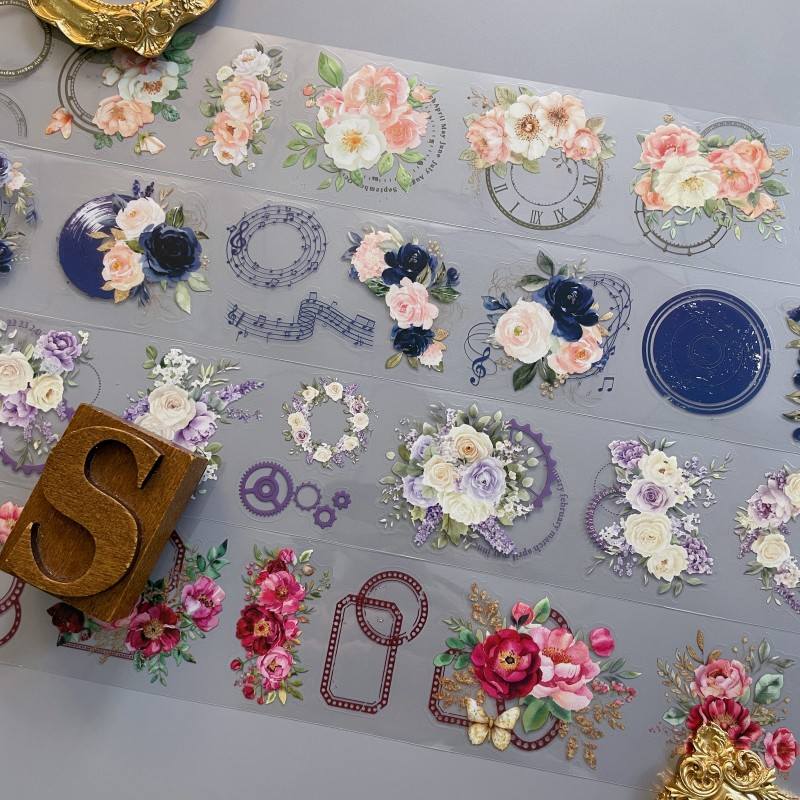 Flowers Melody PET Tape Roll