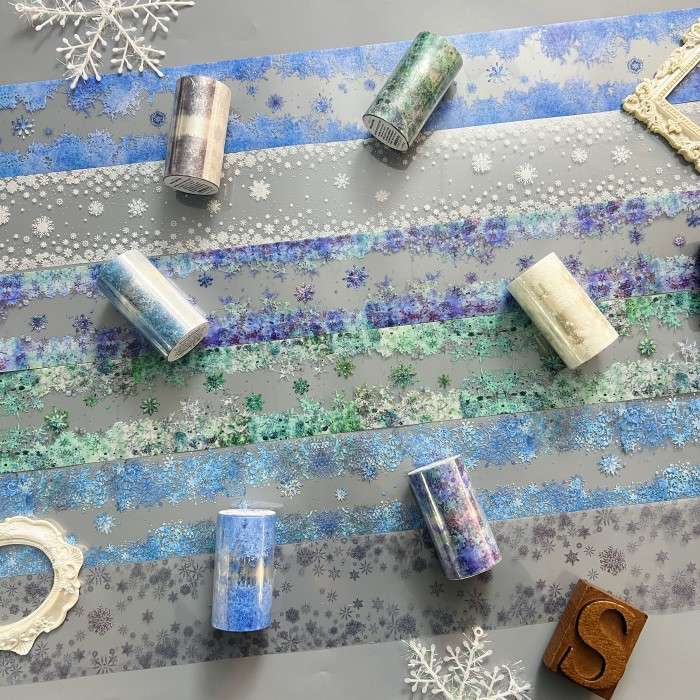 Snow Poetry PET Tape Roll