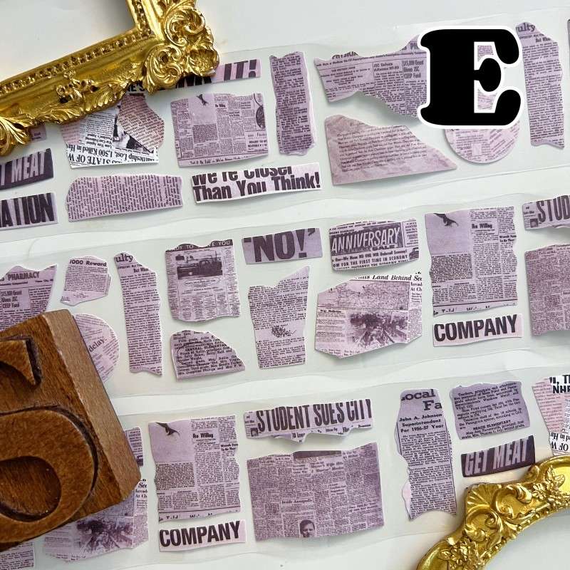 Handmade Fragments Kraft Paper Sticker Roll