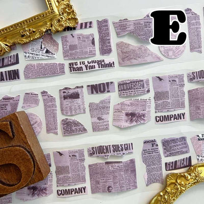 Handmade Fragments Kraft Paper Sticker Roll